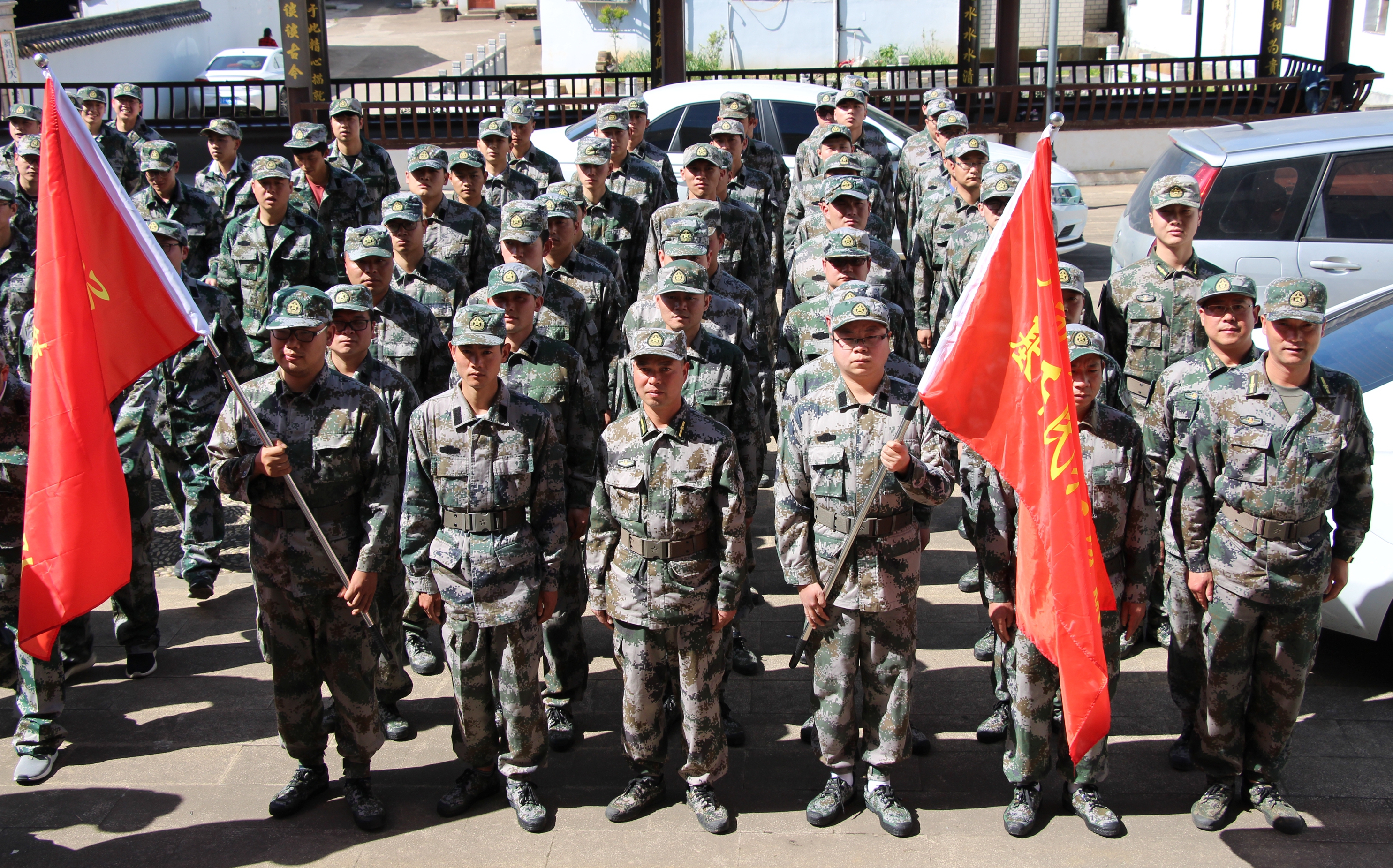 【澳門6766網站net武裝】澳門6766網站net航空小鎮民兵應急分隊參加大市聚鎮民兵整組點驗大會